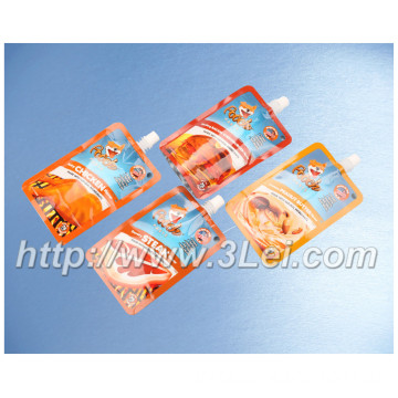 Pet food pouches with spout;pet food spout pouch;liquid bags